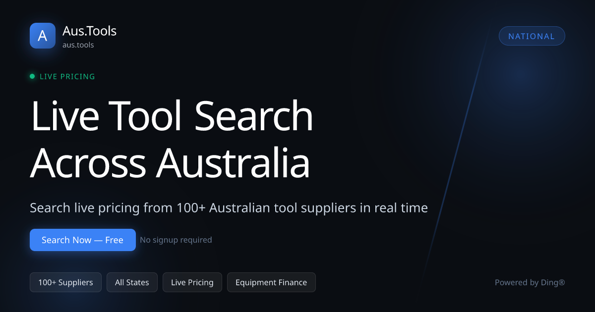 Aus.Tools -- Live Industrial Tool Search | Ding®
